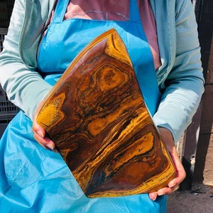 4380g Raro Esemplare Cristallo Minerale Occhio di Tigre Naturale Bellissimo Guarigione 1257 - Foto 1 di 14