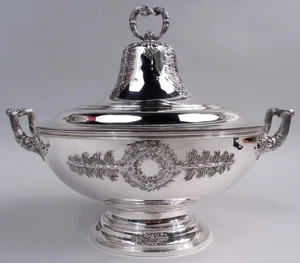 Tiffany Suppenterrine 10430 Antik Viktorianisch Amerikanisch Sterlingsilber 1873/91 - Bild 1 von 12