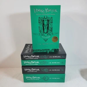 Harry Potter Books Bundle X 5 Slytherin 20th Anniversary Editions - Picture 1 of 6