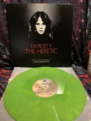 Ennio Morricone Exorcist II 2 The Heretic GREEN VINYL LP Record OST Jackpot Rec - Image 1 of 4