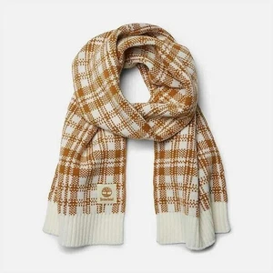 Nuova sciarpa Timberland grano plaid taglia unica inverno autunno logo nuova con etichetta Woodsy outdoor - Foto 1 di 5