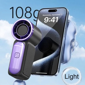 Hand Mini Ventilator USB Wiederaufladbar mit 6 Geschwindigkeitsregler für Reise - Afbeelding 1 van 16
