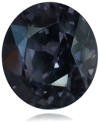 ⚪ Dark Grey Spinel Natural Oval Cut 7x7.7mm ⚪ - Image 1 of 4