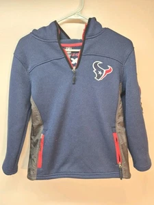 Houston Texans blau rot 1/4 Reißverschluss Pullover NFL Bekleidung JUNGEN L 14-16 - Bild 1 von 4
