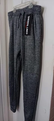 NWT Cougar Gray Sherpa Lined Pocket  Athletic Knit Pants Mens XL - Image 1 of 4