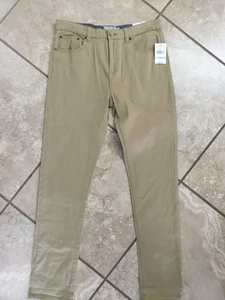 Lucky Brand Uniform Pants 20 Khaki Tan Authentic Skinny Stretch Twill Youth NWT - Picture 1 of 7