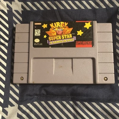 Kirby Super Star (Super Nintendo SNES 1996) Cartridge Only 8 In 1 UnTested - Image 1 of 4