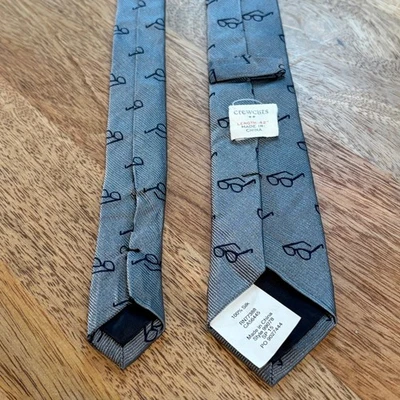 Corbata con estampado de gafas Crewcuts niños niños corbata de seda 42 pulgadas Foto 1 de 4