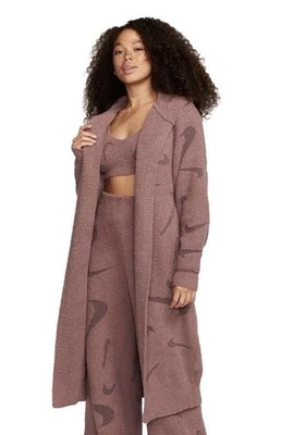 Кардиган Nike Phoenix Cozy Bouclé длинный вязаный дымчато-лиловый размер M FD4282-208 - Изображение 1 из 4