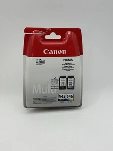 Original Canon PG545 Black & CL546 Colour Ink Cartridge for Pixma Printers - Bild 1 von 3