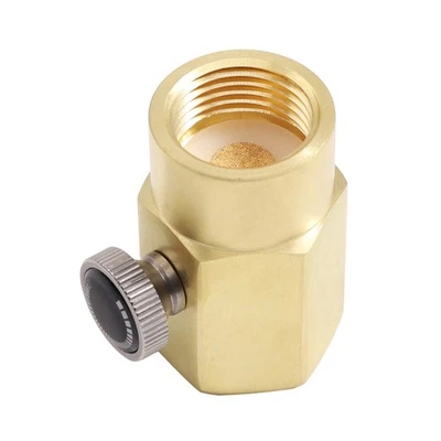 Brass Household Soda Bottle Adapter CO2 Cylinder Refill Adapter CO2 Fill Valve - Bild 1 von 4