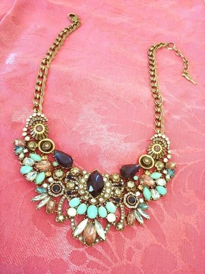 Chloe and Isabel Multi Color Rhinestone Necklace KJ - Image 1 of 4