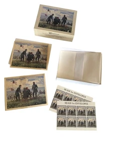 Lang Deluxe Notecards Set "I Will Be Moving Within The Hour" By Mort Künstler - Picture 1 of 6