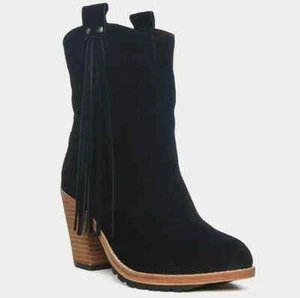 Australia Luxe Collective Women's Eve Tassle Ranch Boot Black - Picture 1 of 6