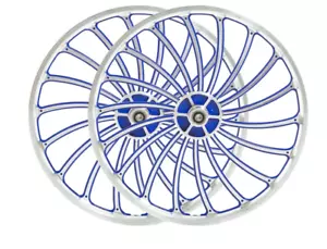 18 Spoke Wheelset BMX Bicycle 20"Alloy Sport Rim Blue Color & Expedited - Picture 1 of 1
