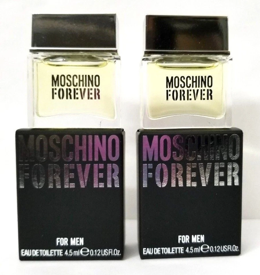Paquete de 2 MINI MOSCHINO FOREVER PARA HOMBRE, Eau de Toilette 0,12 OZ ea Nuevo SPLASH Foto 1 de 3