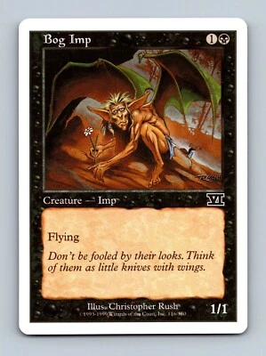 Magic The Gathering MTG - Bog Imp - 6th Edition, Sixth 1997 - Image 1 of 2