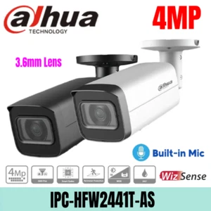 Dahua IPC-HFW2441T-AS 4MP Fixed-focal Bullet IP Camera Wizsense PoE IP67 3.6MM - Picture 1 of 8
