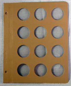 Página de álbum en blanco para monedas de 37 mm - Imagen 1 de 1