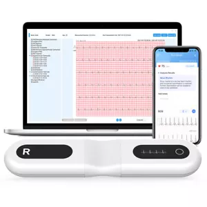 Wellue 24-hour Holter ECG Monitor, AI ECG analysis via PC Software and App, New - Picture 1 of 15