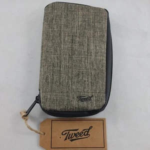 Étui multi-usage Tweed fermeture à glissière complète téléphone étui paume de voyage 6x3,5" neuf a20 - Photo 1 sur 6