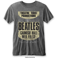 The Beatles 'Carnegie Hall' Burnout T-Shirt - Nuovo