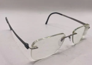 SILHOUETTE TITANIUM EYEGLASSES FRAMES ONLY 5452 10 6050 GRAY RIMLESS 19-145 - Picture 1 of 8