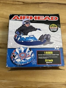 Airhead Subzero 33” Round Performance Snow Tube Kids Sledding Blue Open Box❄️ - Picture 1 of 6
