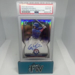 2023 Bowman Chrome Gleider Figuereo Refractor Auto /499 #CPAGF PSA 10 Gem Mint - Picture 1 of 2
