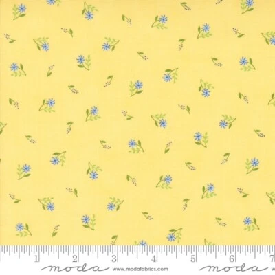 On Lake Time  Flowers on Shore Yellow by Deb Strain for Moda 1/2 Yard - Image 1 of 2