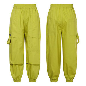 Sweatpants Lightweight Girl Pants Activewear Trousers Elastic Waistband Cargo