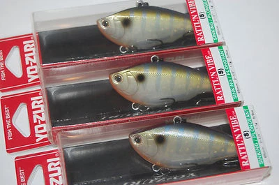 3 señuelos yo zuri rattl'n vibe hundimiento f1019-gsgl ghost bluegill 5/8 oz 2 1/2" Foto 1 de 4