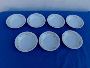 FINE PORCELAIN CHINA OF JAPAN *FRENCH GARDEN* ( LOT OF 7 ) DESSERT BERRY BOWLS - Picture 1 of 6