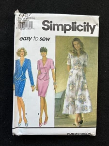 Simplicity Sewing Pattern 7757 Misses' Two Piece Dress Size 18-24 FF UNCUT - Picture 1 of 2