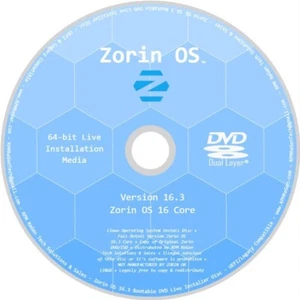 Zorin OS 16 Core Installation Disc: BOOTABLE LINUX DVD LATEST VERSION CORE 16.3 - Picture 1 of 3