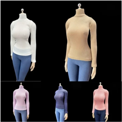White Sweater Clothes 12" Female Action Figure Body 1/6 Scale Toys Accessories - Image 1 of 4