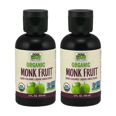 NOW FOODS Monk Fruit Liquid Organic 2 Fluid Ounce 2 Pack - image 1 of 4