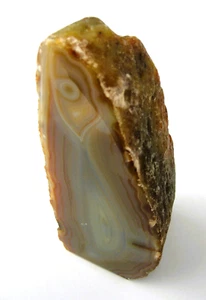 Ágata pulido con superficie de apoyo altura 10 cm 253 g mineral piedra preciosa decoración - Imagen 1 de 5