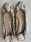 Manolo Blahnik Alligator Flats Shoes Preowned Size 40