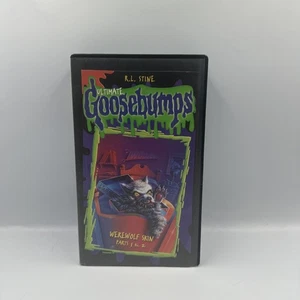 Ultimate Goosebumps Werewolf Skin Part 1 & 2 VHS 1997 RARE Tape RL Stine Fox Kid - Foto 1 di 4