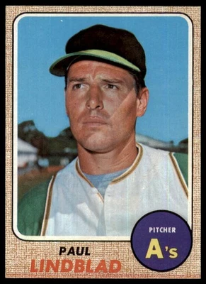 1968 Topps Set Break Paul Lindblad #127 Ex-ExMint Combine Shipping - Image 1 of 2