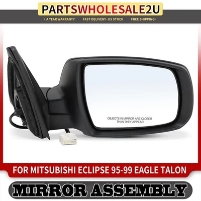 Passenger Power Mirror w/ Heated for Mitsubishi Eclipse 1995-1999 Eagle Talon - Image 1 of 4