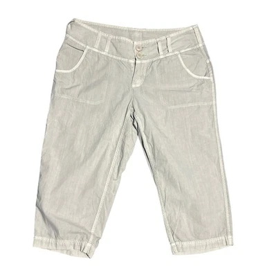 Capri Columbia de algodón ligero beige 100 % algodón para mujer talla 6 RN #69724 Foto 1 de 4