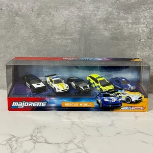 Majorette Rescue World Police 5 Autos Geschenkset - Bild 1 von 4
