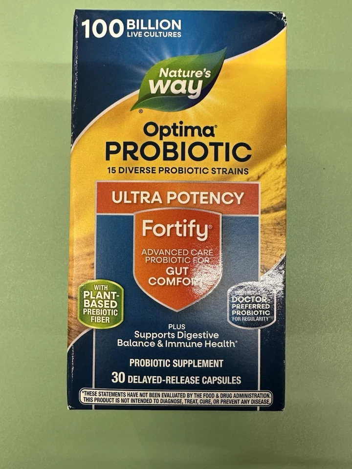 Primadophilus Optima Max Potency Probiotics 100 Billion 30 Vcaps Nature's Way