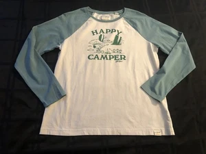 LL Bean X Peanuts Shirt Charlie Brown Happy Camper Snoopy Damen Medium - Bild 1 von 8