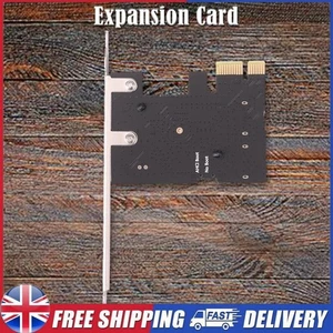PCI-E 1x to SATA3.0 2 Port Adapter Riser 6Gbps PCI Express Expansion Accessories - Afbeelding 1 van 12