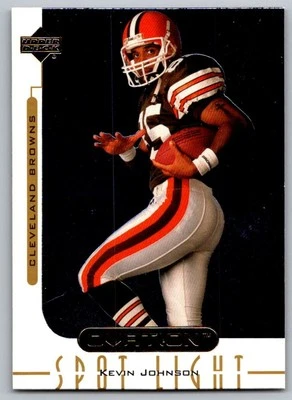 1999 Upper Deck Ovation Spotlight Kevin Johnson Cleveland Browns #OS12 - Image 1 of 2