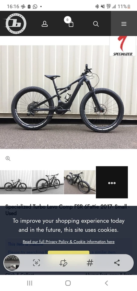 Specialized Turbo Levo Comp FSR 6Fattie 2019 - Large - gebraucht Sram AXS electronic  - Bild 1 von 4