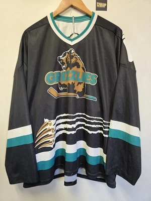 Vtg 90s Utah Grizzlies Jersey XXL ECHL Minor League Hockey Bauer - Image 1 of 4